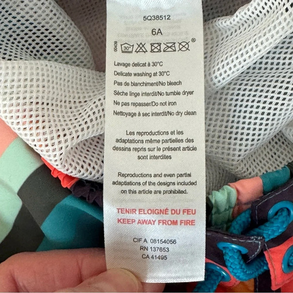 NWT PAUL SMITH Junior “Artist Stripe”Multicolor Striped Swim Shorts Size 6 - Picture 9 of 11